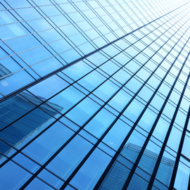 The superstructure of the building